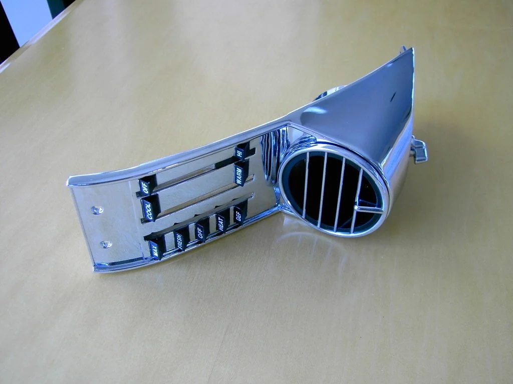 1967 Mustang Left Driver Side AC Vent for Deluxe Interior Includes Knobs - Image 2