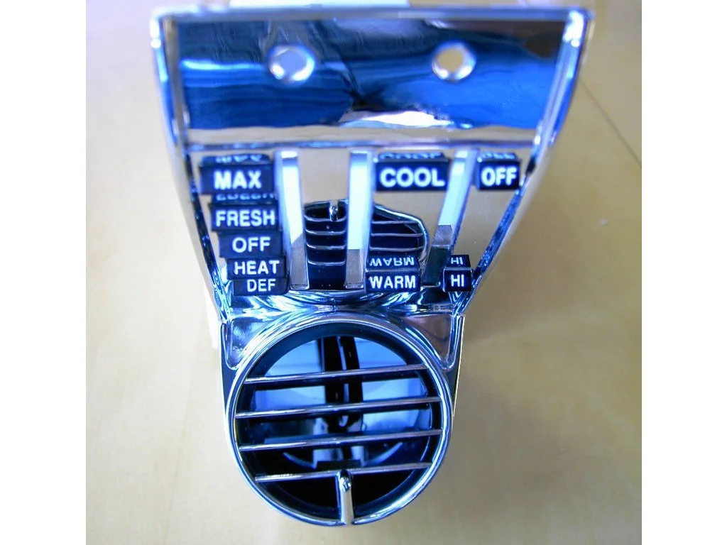 1967 Mustang Left Driver Side AC Vent for Deluxe Interior Includes Knobs - Image 4