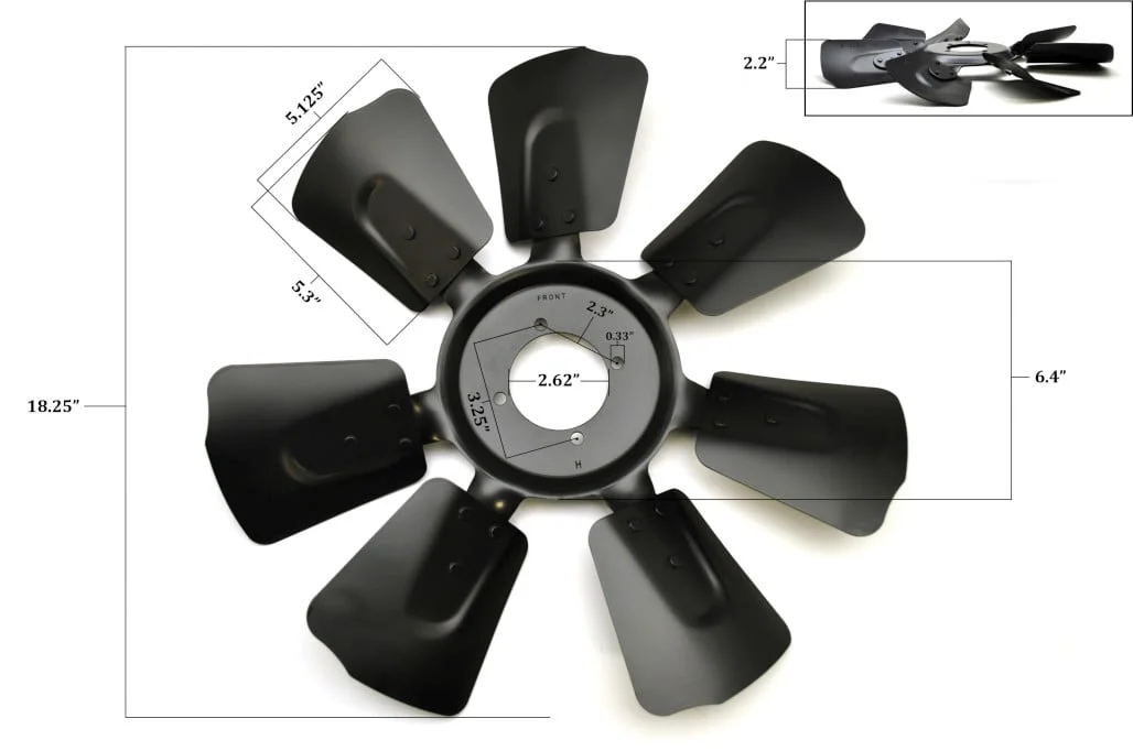 1969  1970 Mustang Cougar 390 428CJ Fan Blade Assy C9ZE-E