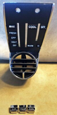 1967 Ford Mustang Left Side AC Vent Includes Knobs