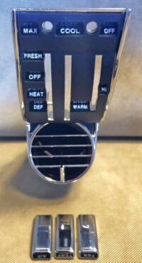 1968 Mustang Left Driver Side AC Vent Includes Knobs