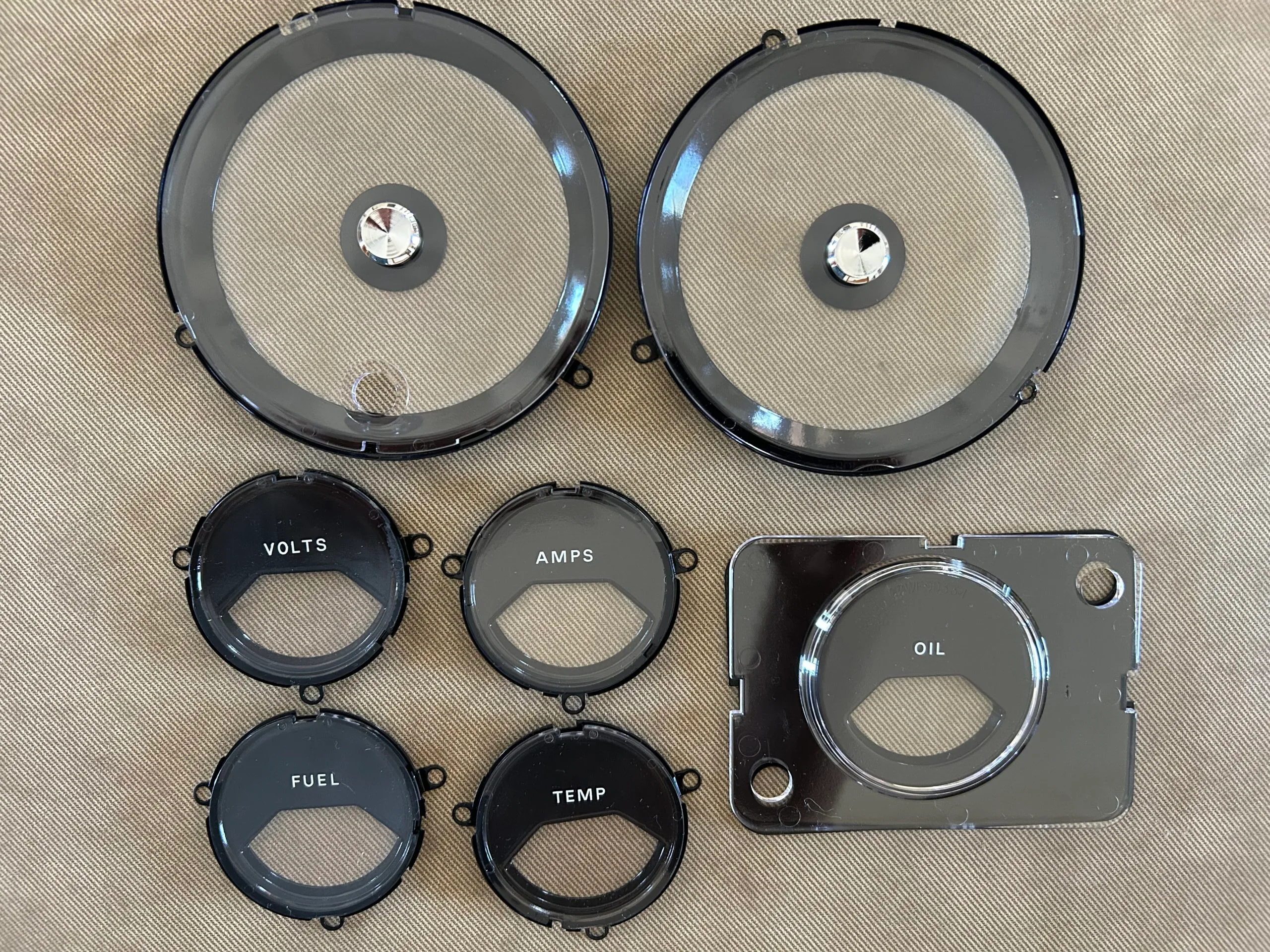 1967 Cougar XR-7 Dash Gauge Lens Kit